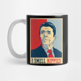 I smell Hippies- Ronald Reagan Mug